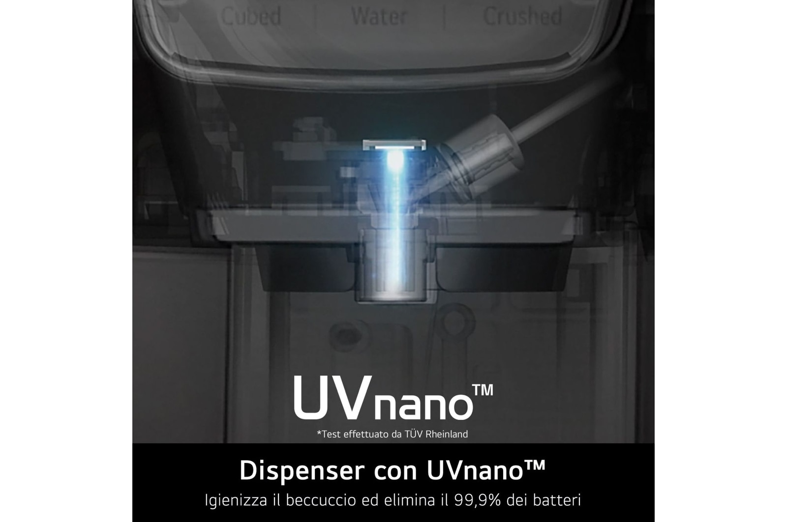 Caratteristica Dispenser con UVnano
